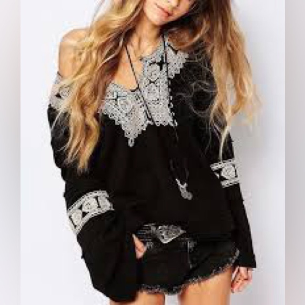 Free People Santa Maria blouse L